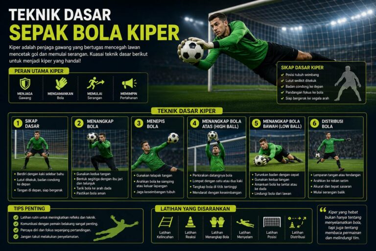 Teknik Dasar Sepak Bola Kiper