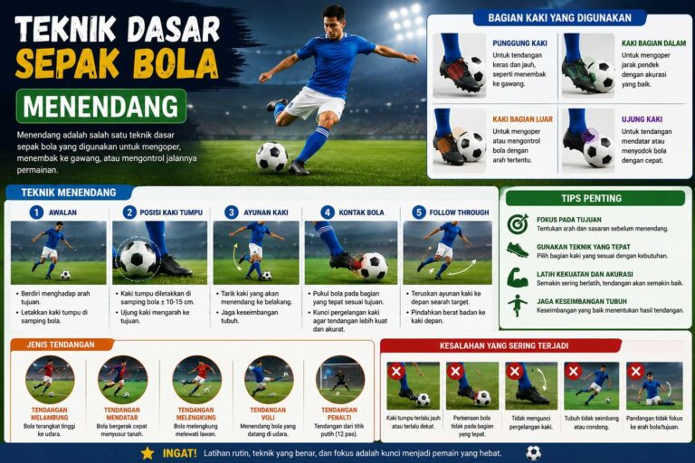 Teknik Dasar Sepak Bola Menendang
