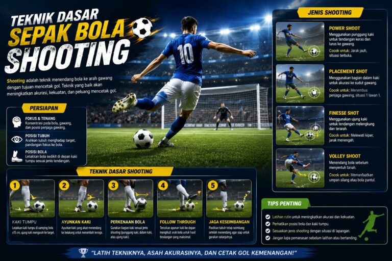Teknik Dasar Sepak Bola Shooting