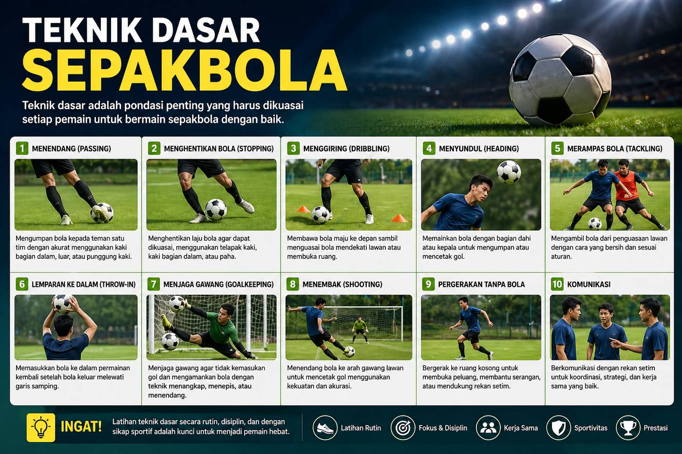 Teknik Dasar Sepakbola Apa Saja