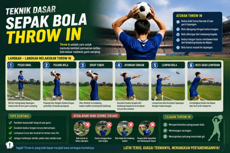 Teknik Dasar Sepak Bola Throw In