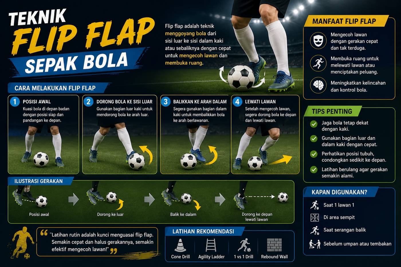 Teknik Flip Flap Sepak Bola