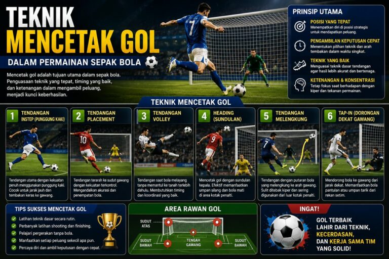 Teknik Mencetak Gol Dalam Permainan Sepak Bola