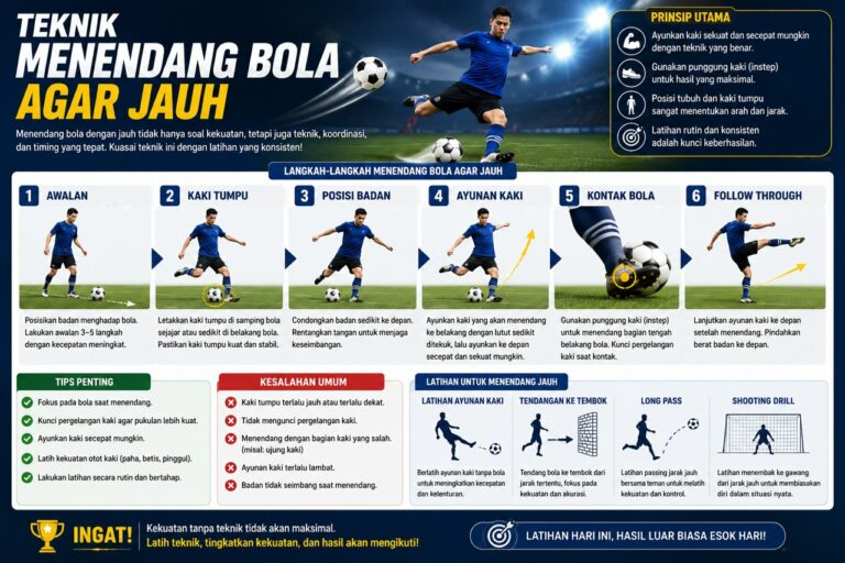 Teknik Menendang Bola Agar Jauh