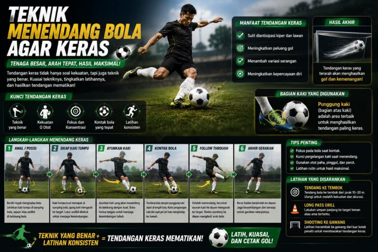 Teknik Menendang Bola Agar Keras