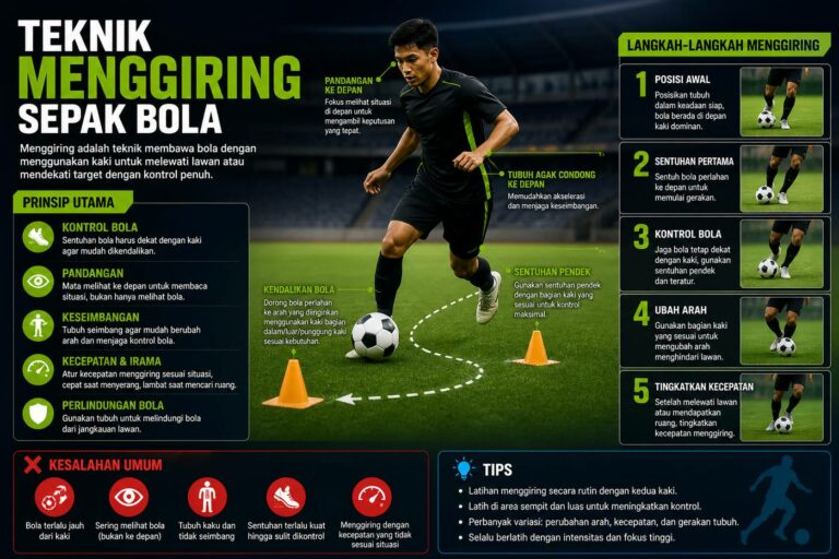 Teknik Menggiring Sepak Bola