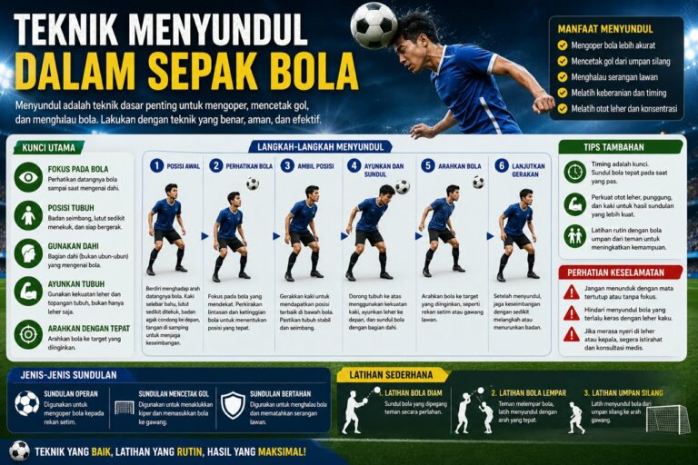 Teknik Menyundul Dalam Sepak Bola