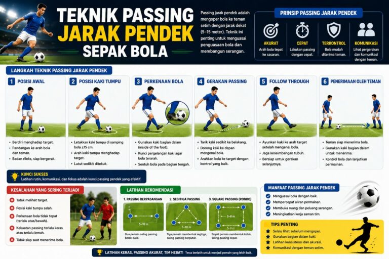 Teknik Passing Jarak Pendek Sepak Bola