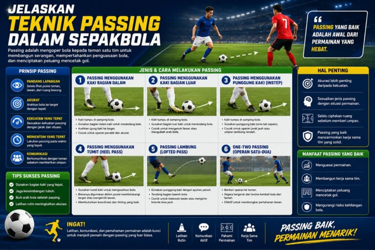 Jelaskan Teknik Passing Dalam Sepakbola