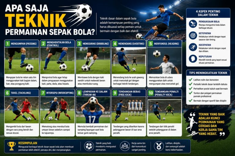 Apa Saja Teknik Permainan Sepak Bola