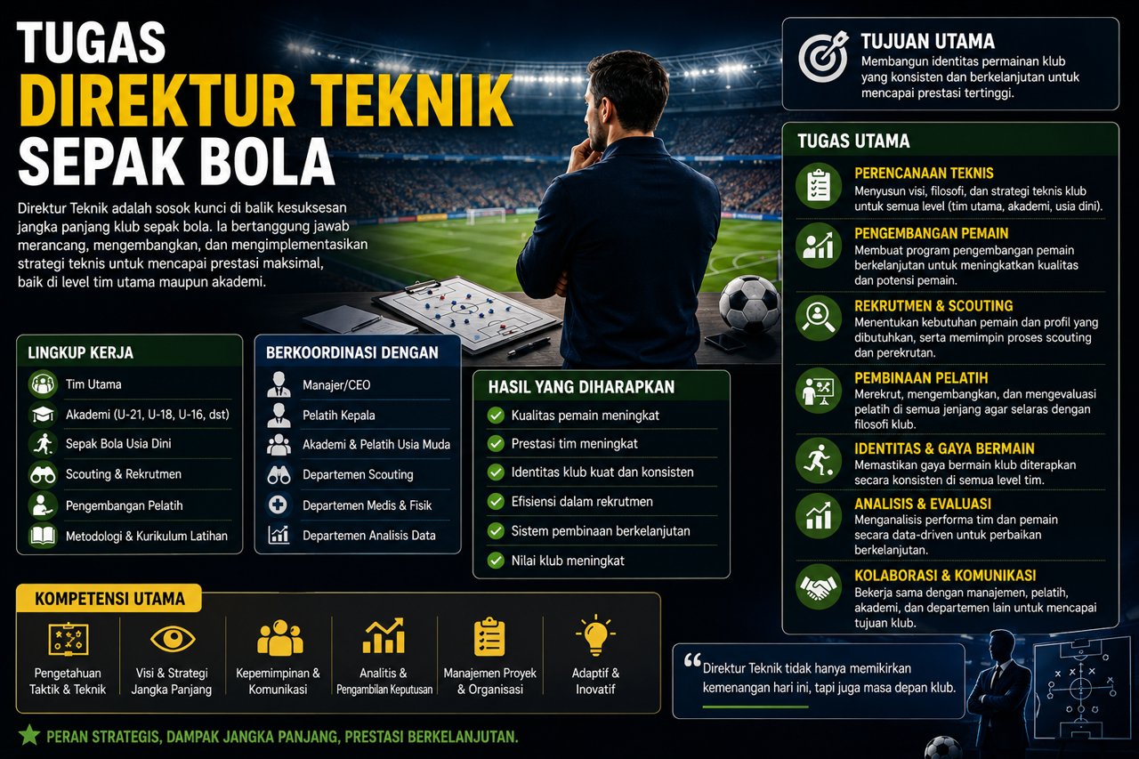 Tugas Direktur Teknik Sepak Bola