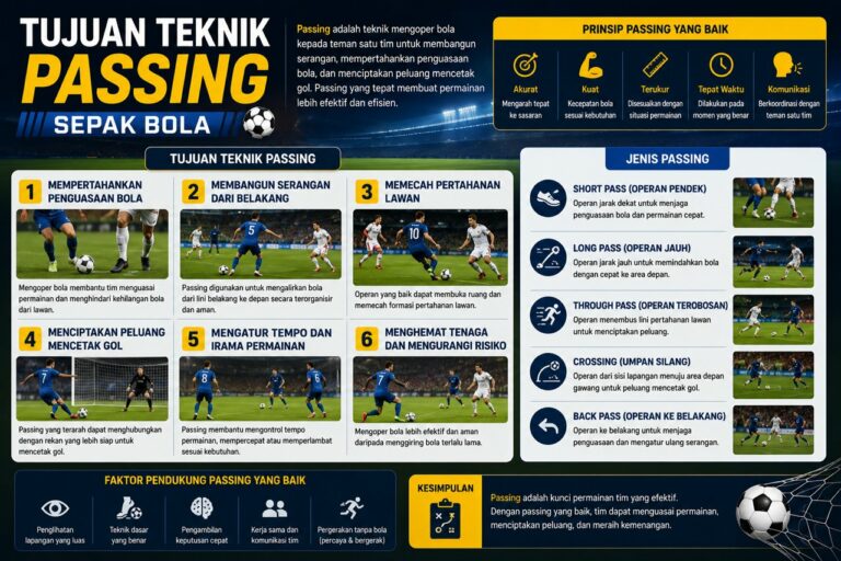 Tujuan Teknik Passing Sepak Bola