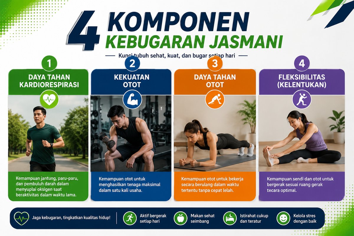 4 Komponen Kebugaran Jasmani
