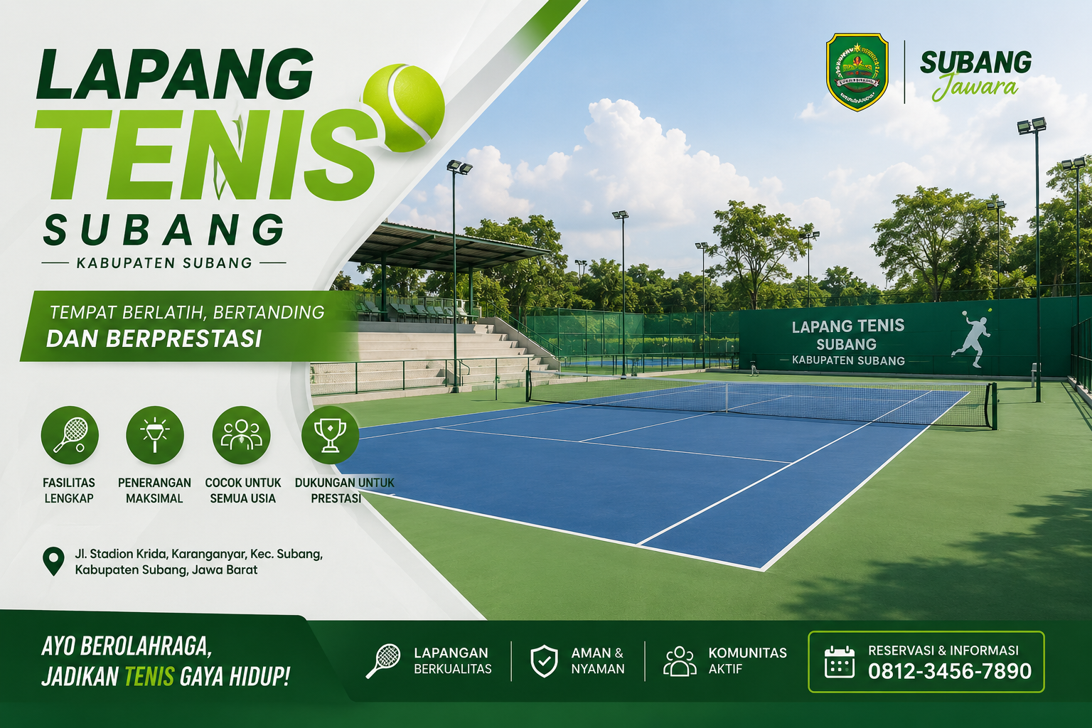 Lapang Tenis Subang Kabupaten Subang