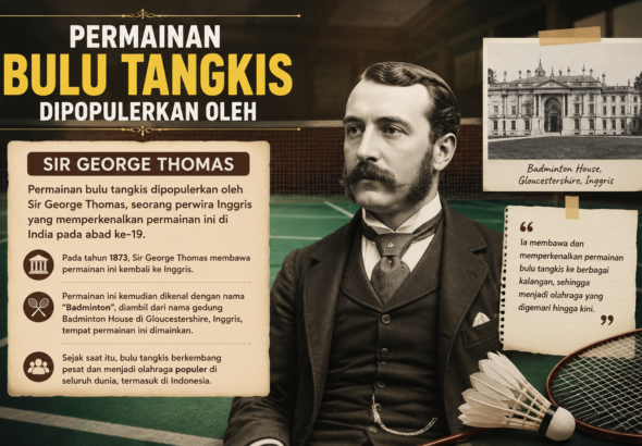Permainan Bulu Tangkis Dipopulerkan