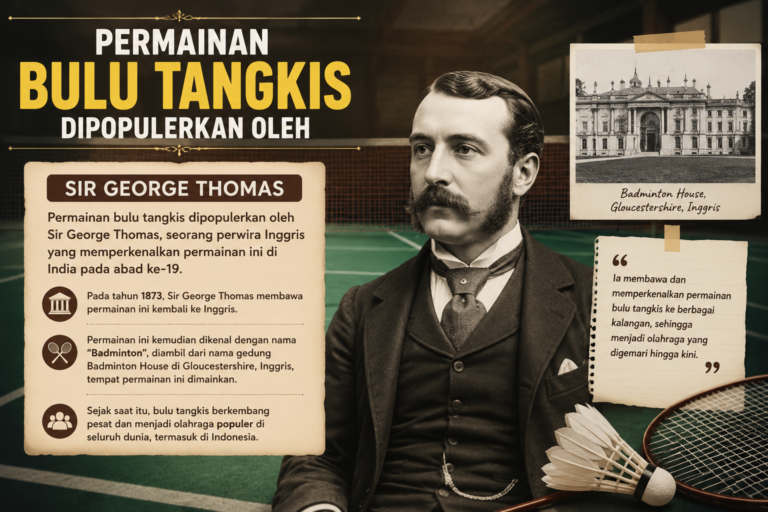 Permainan Bulu Tangkis Dipopulerkan