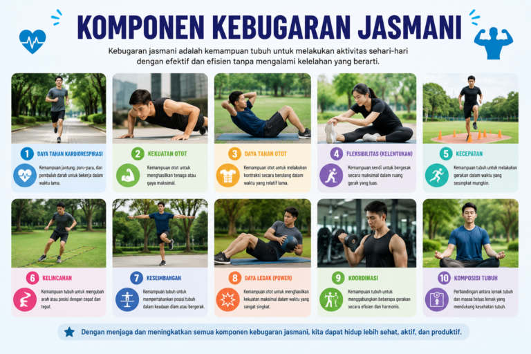 Sebutkan Komponen Kebugaran Jasmani