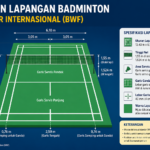Ukuran Lapangan Badminton Standar
