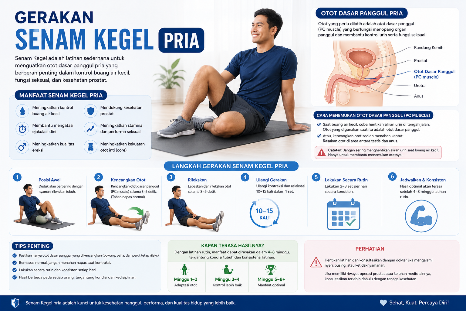 Gerakan Senam Kegel Pria