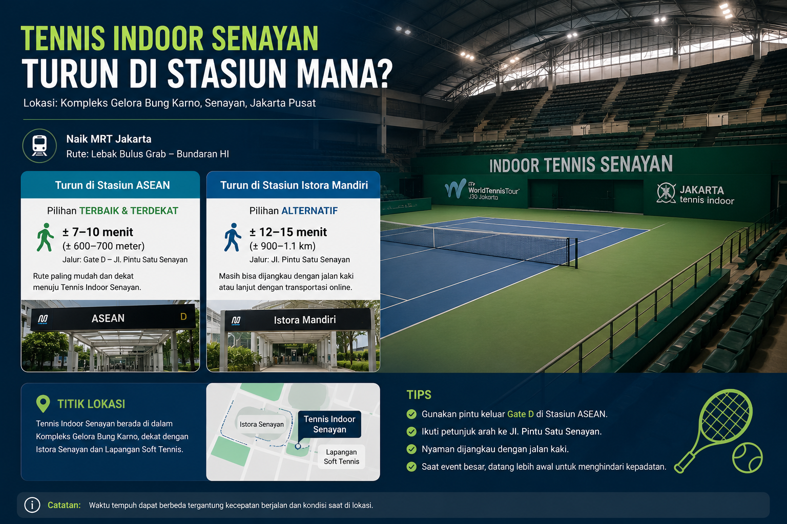 Tennis Indoor Senayan Turun
