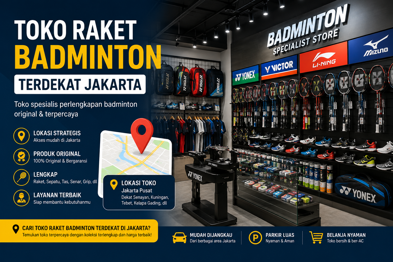 Toko Raket Badminton Terdekat