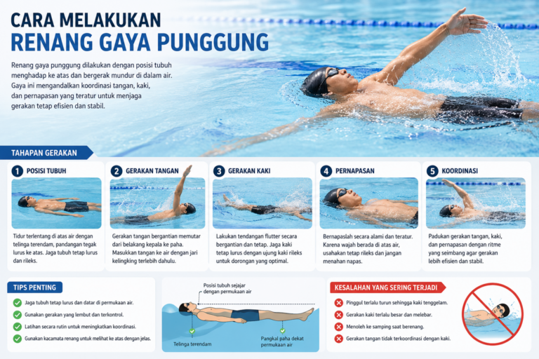 Cara Melakukan Renang Gaya Punggung