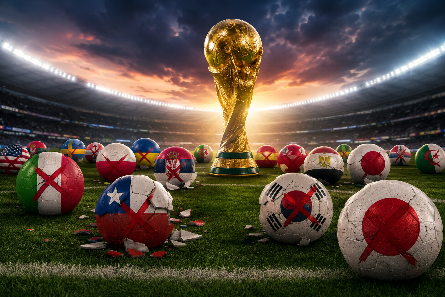 Daftar Negara Yang Tersingkir Piala Dunia
