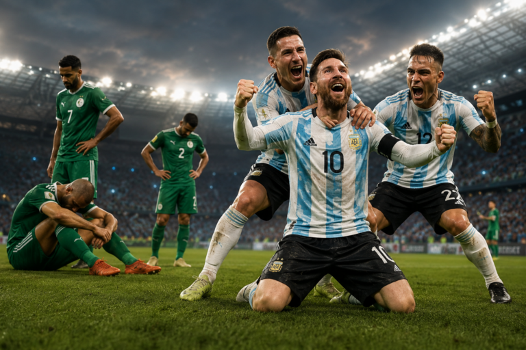 Hasil Argentina Vs Algeria