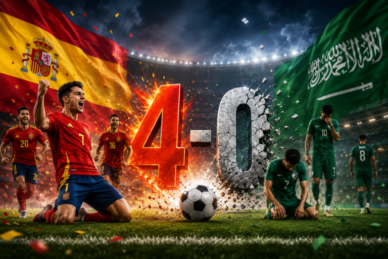 Hasil Spanyol vs Arab Saudi 4-0