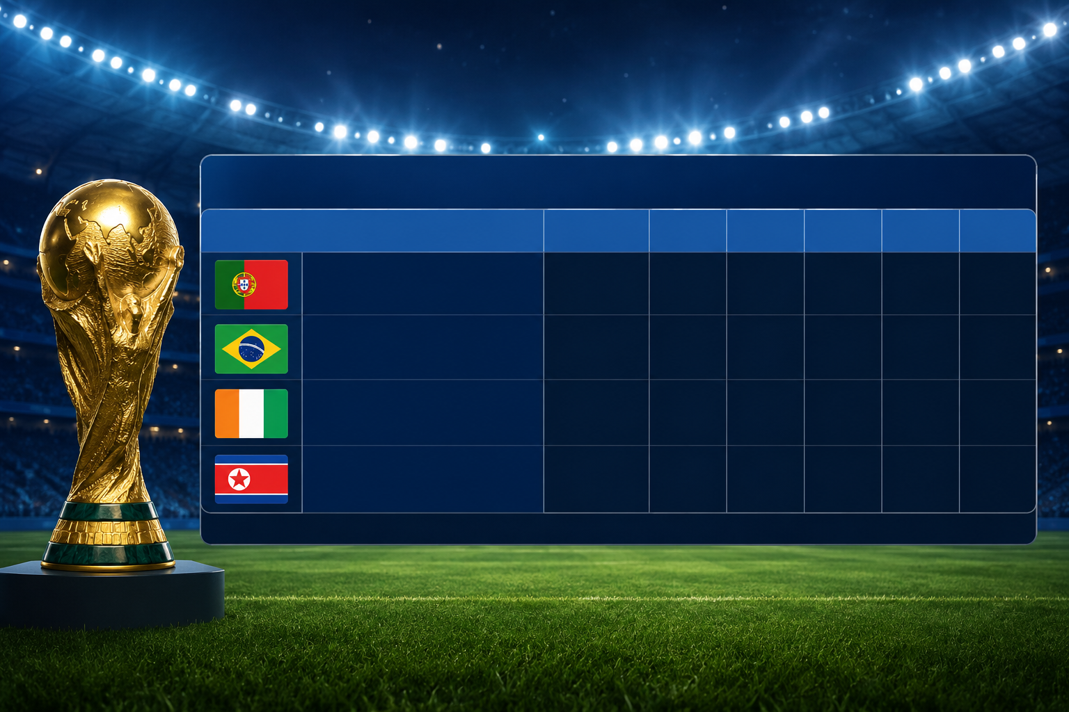 Klasemen Grup K Piala Dunia 2026