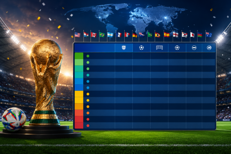 Klasemen Piala Dunia 2026 Terbaru