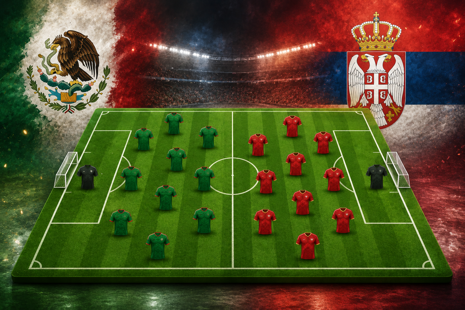 Prediksi Pertandingan Persahabatan Mexico vs Serbia