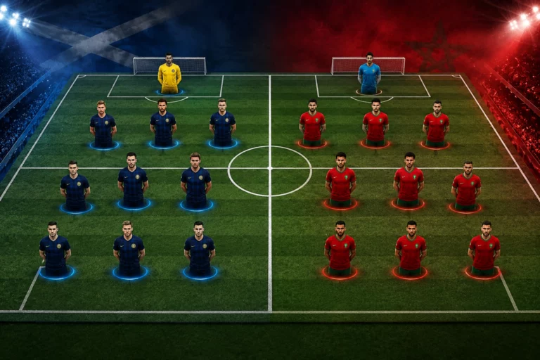 Prediksi Susunan Pemain Scotland vs Morocco