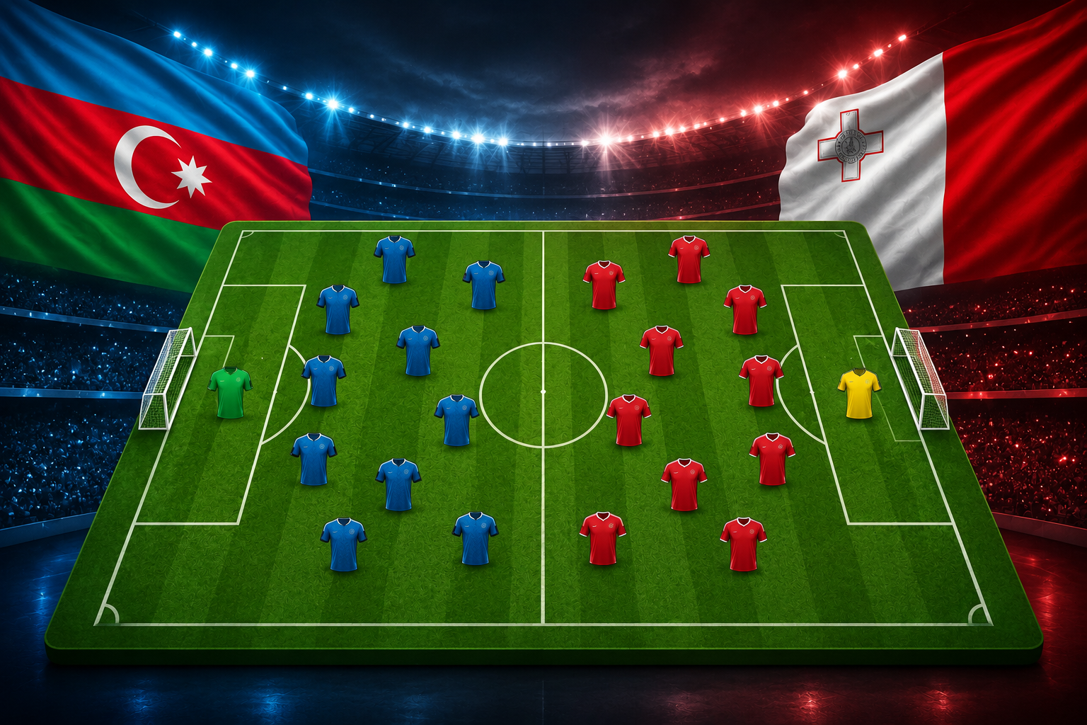 Statistik dan Susunan Pemain Azerbaijan vs Malta
