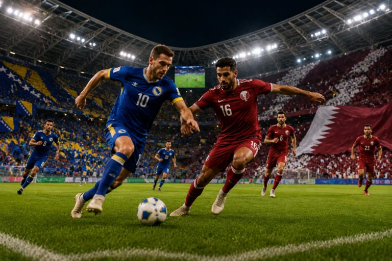 Statistik dan Susunan Pemain Bosnia-Herzegovina vs Qatar