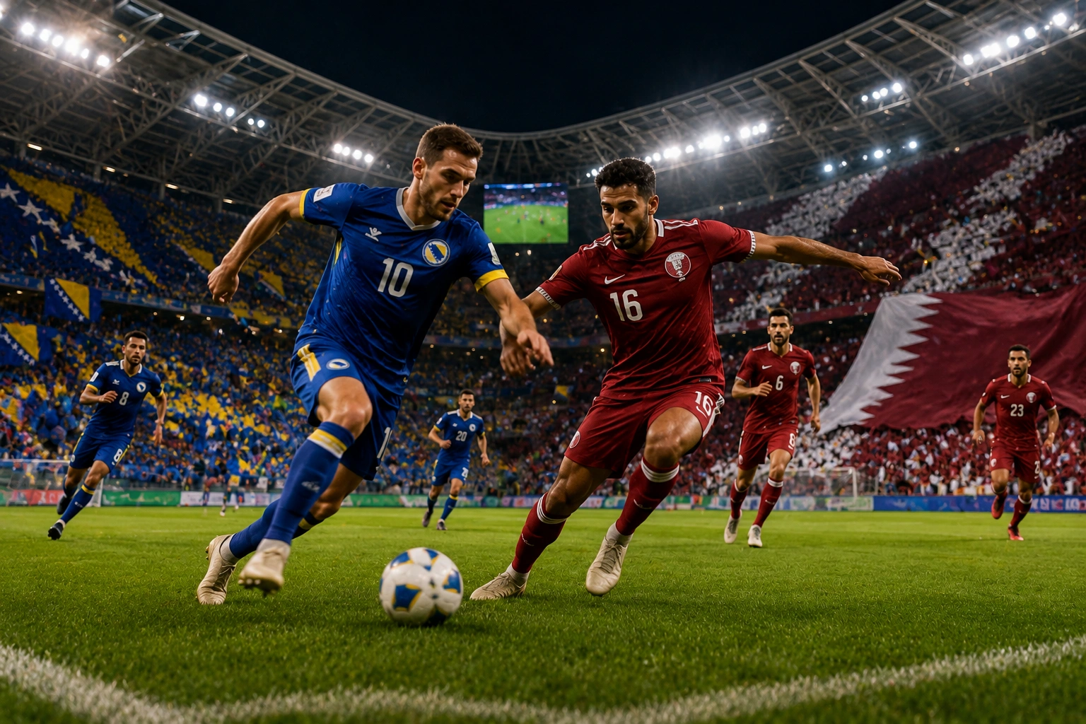 Statistik dan Susunan Pemain Bosnia-Herzegovina vs Qatar