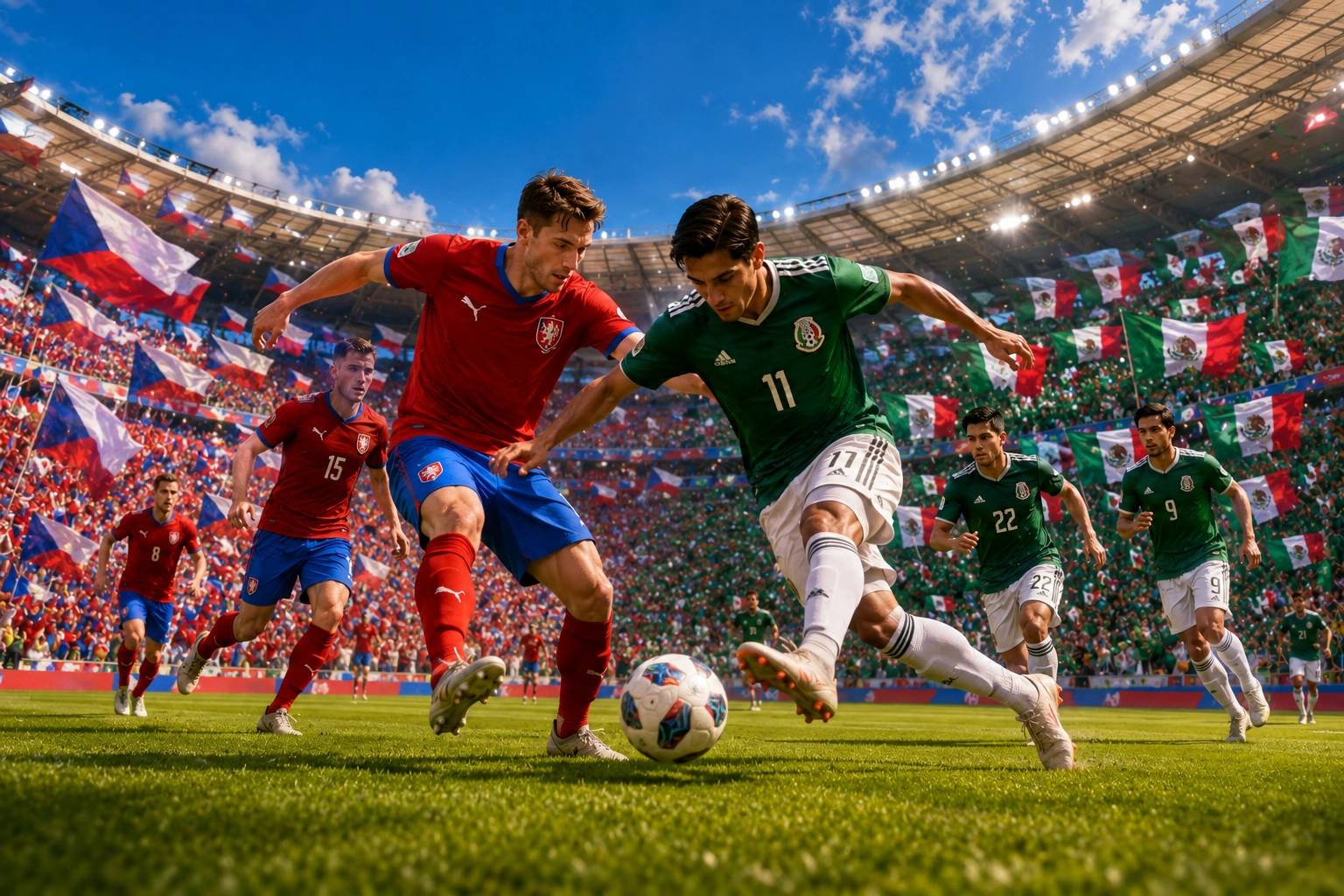 Statistik dan Susunan Pemain Czech Republic vs Mexico