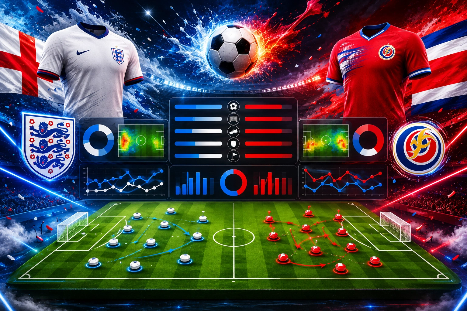Statistik dan Susunan Pemain England vs Costa Rica