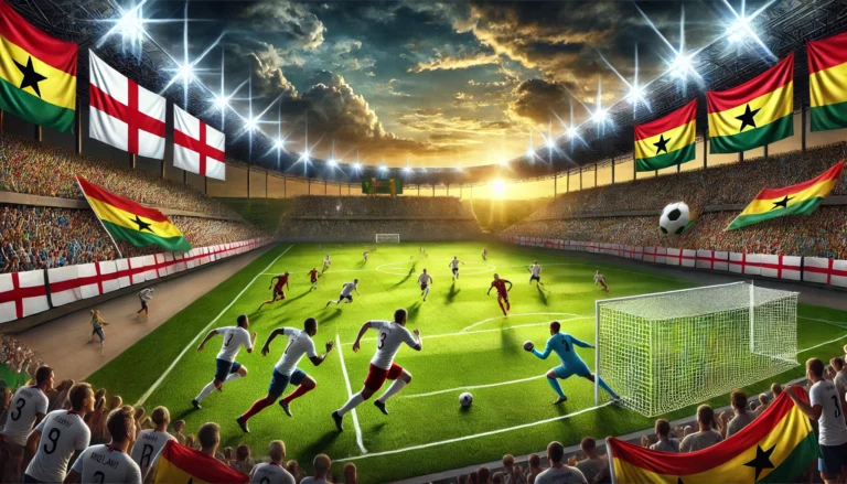 Statistik dan Susunan Pemain England vs Ghana