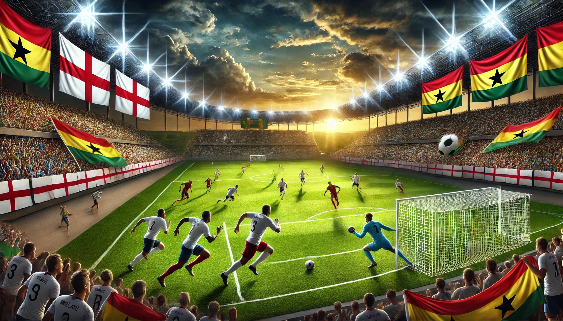 Statistik dan Susunan Pemain England vs Ghana