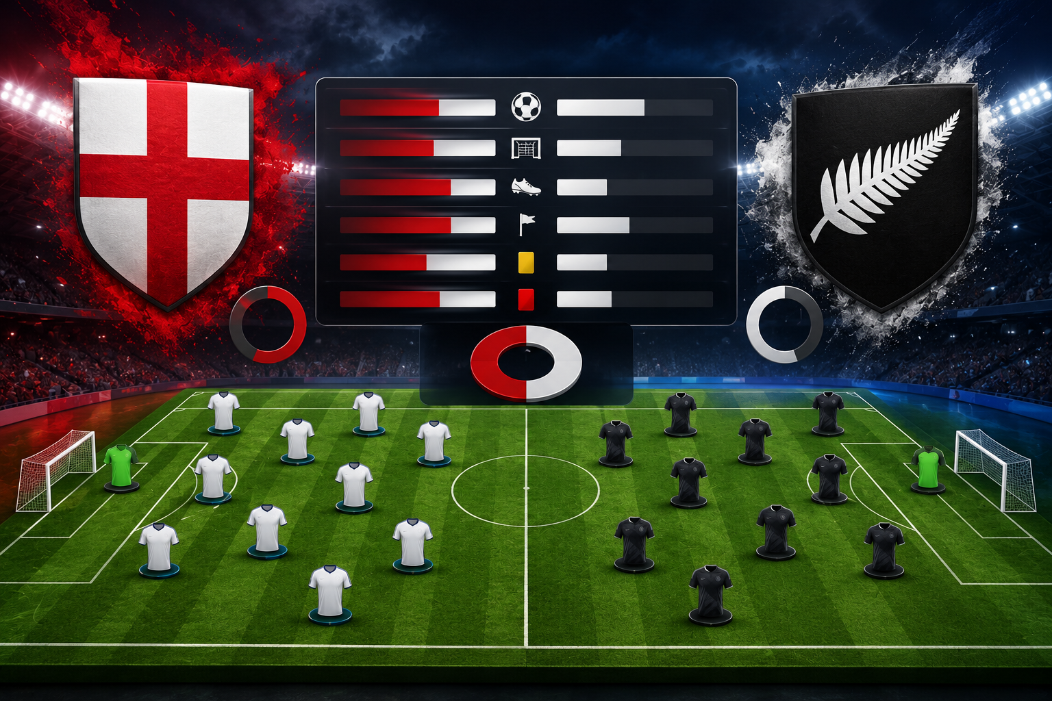 Statistik dan Susunan Pemain England vs New Zealand
