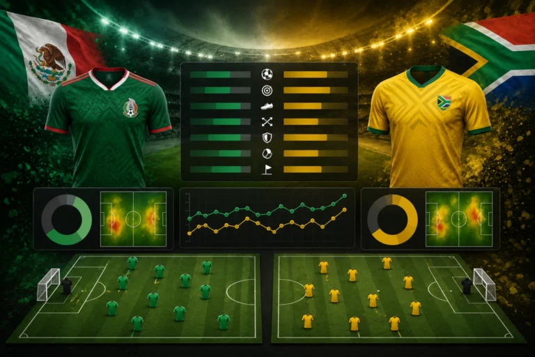 Statistik dan Susunan Pemain Mexico vs South Africa
