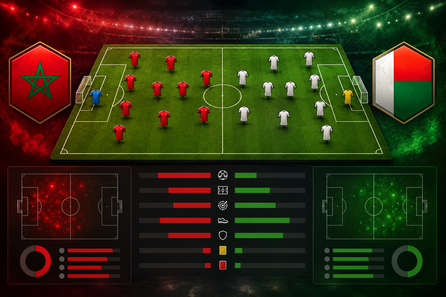 Statistik dan Susunan Pemain Morocco vs Madagascar