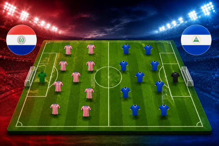 Statistik dan Susunan Pemain Paraguay vs Nicaragua