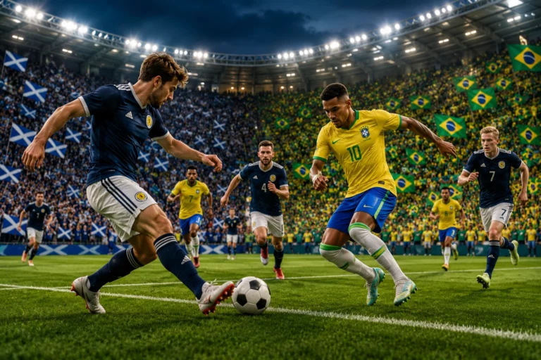 Statistik dan Susunan Pemain Scotland vs Brazil