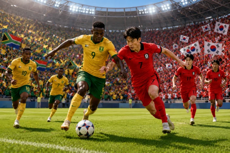 Statistik dan Susunan Pemain South Africa vs South Korea