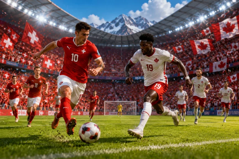 Statistik dan Susunan Pemain Switzerland vs Canada