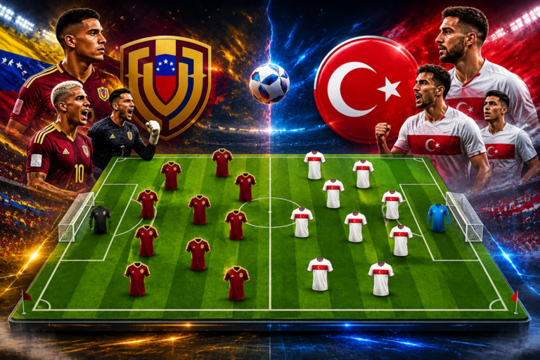 Statistik dan Susunan Pemain Venezuela vs Turkey