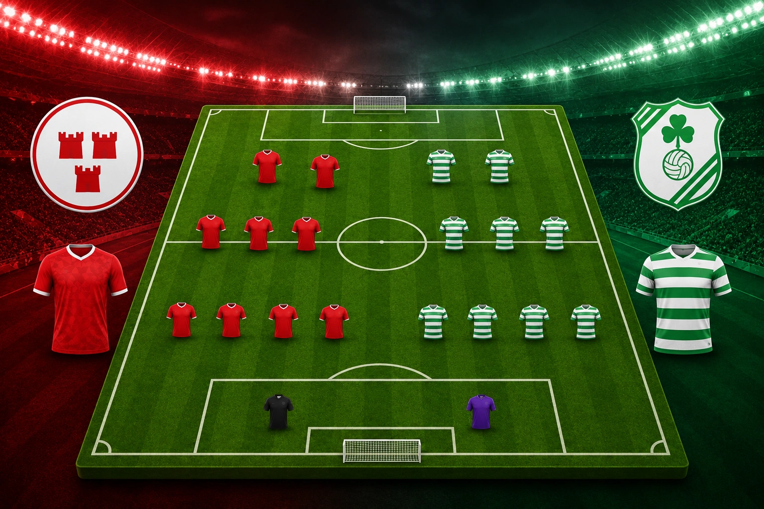 Susunan Pemain Shelbourne vs Shamrock Rovers