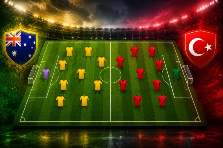Susunan Pemain Tim Nasional Australia vs Turkey